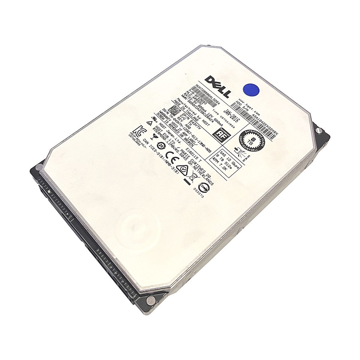 DYSK DELL HGST 8TB SAS 12G 7.2K 3,5 HUH728080AL5204 0F23693 043V7V