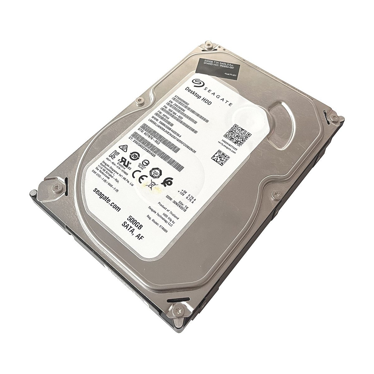 DYSK SEAGATE 500GB SATA 6G 7.2K 3,5 ST500DM002 1SB10A-022