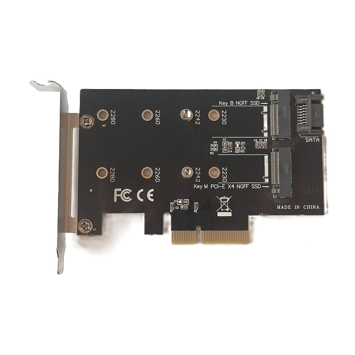 ADAPTER PRZEJŚCIÓWKA M.2 NVMe SSD PCIE LOW PROFILE