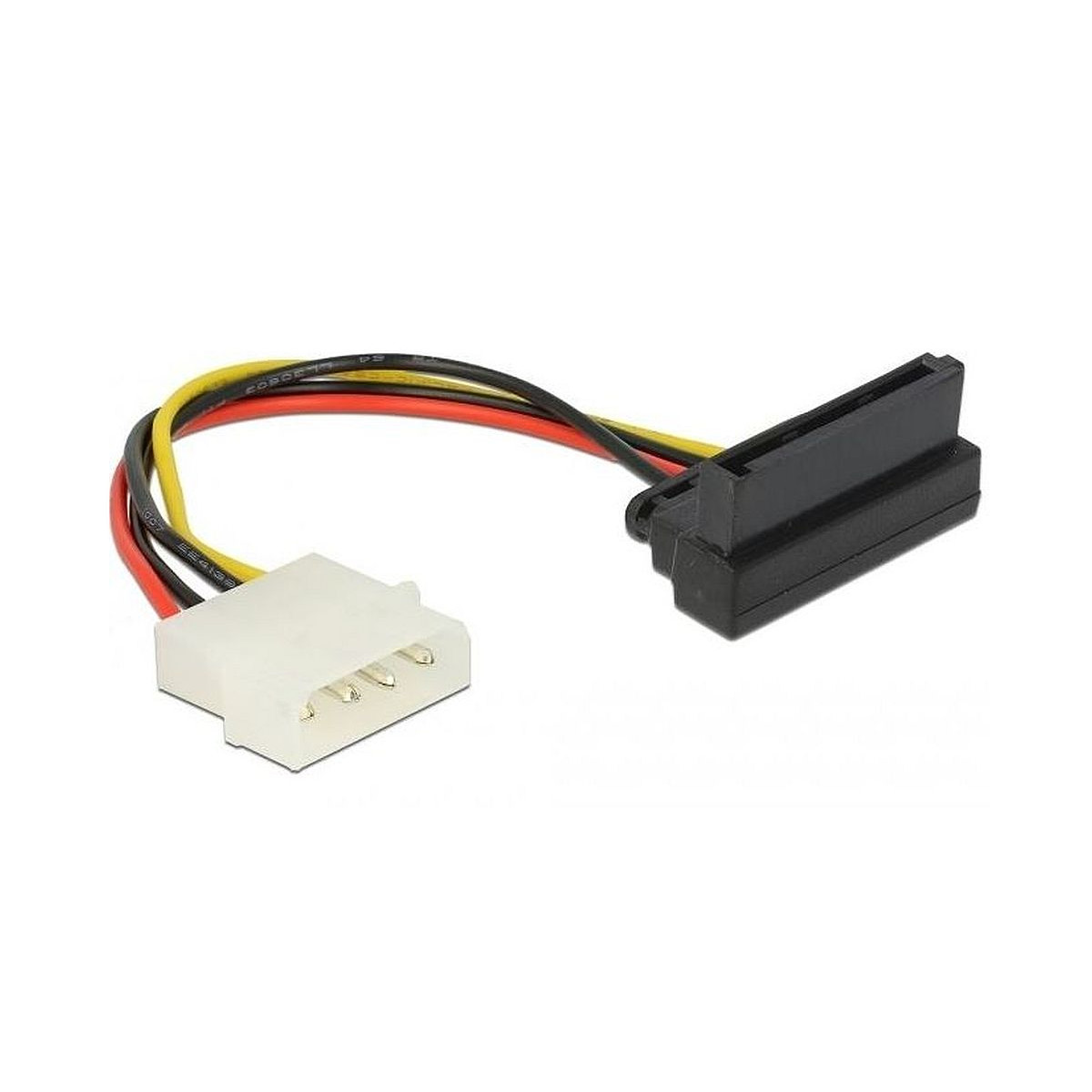 NOWY ADAPTER PRZEDŁUŻACZ DELOCK MOLEX 4PIN NA SATA KĄTOWY 15CM 60104