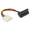 NOWY ADAPTER PRZEDŁUŻACZ DELOCK MOLEX 4PIN NA SATA KĄTOWY 15CM 60104