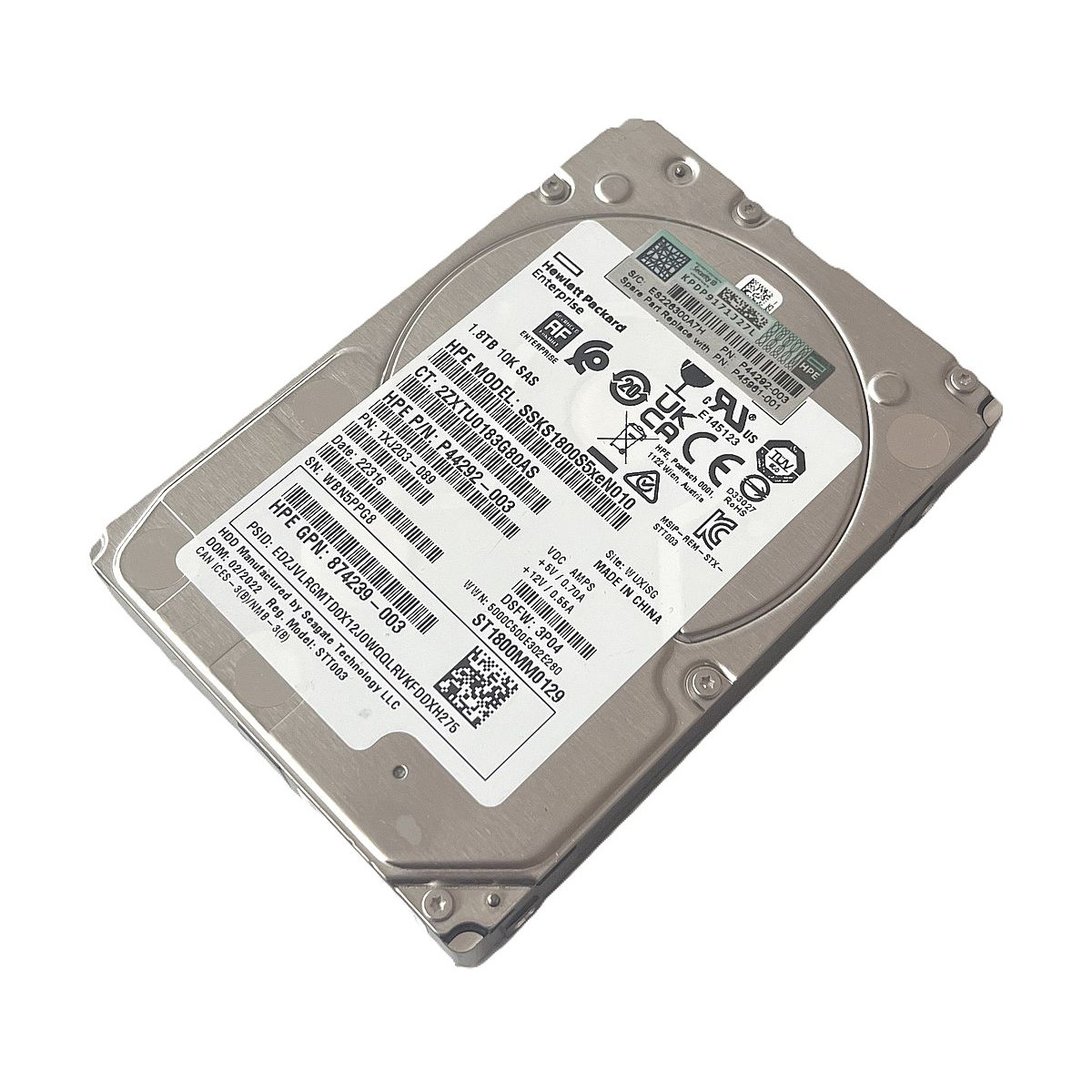DYSK HP SEAGATE 1.8TB SAS 12G 10K 2,5 ST1800MM0129 1XJ203-089 P44292-003