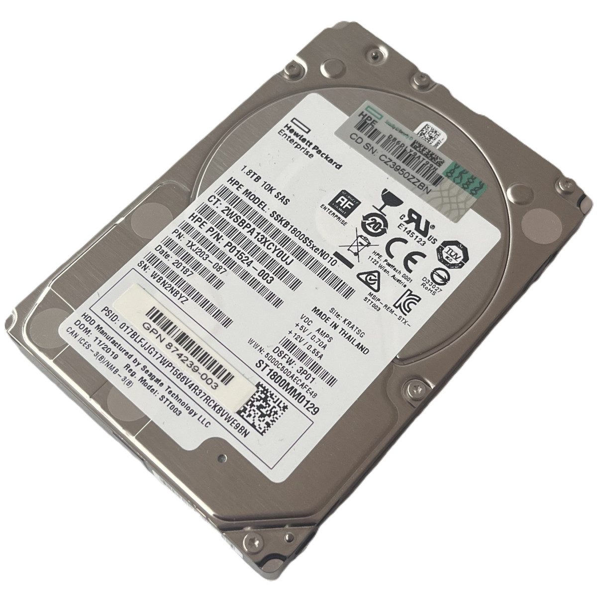 DYSK HP SEAGATE 1.8TB SAS 12G 10K 2,5 ST1800MM0129 1XJ203-087 P01524-003