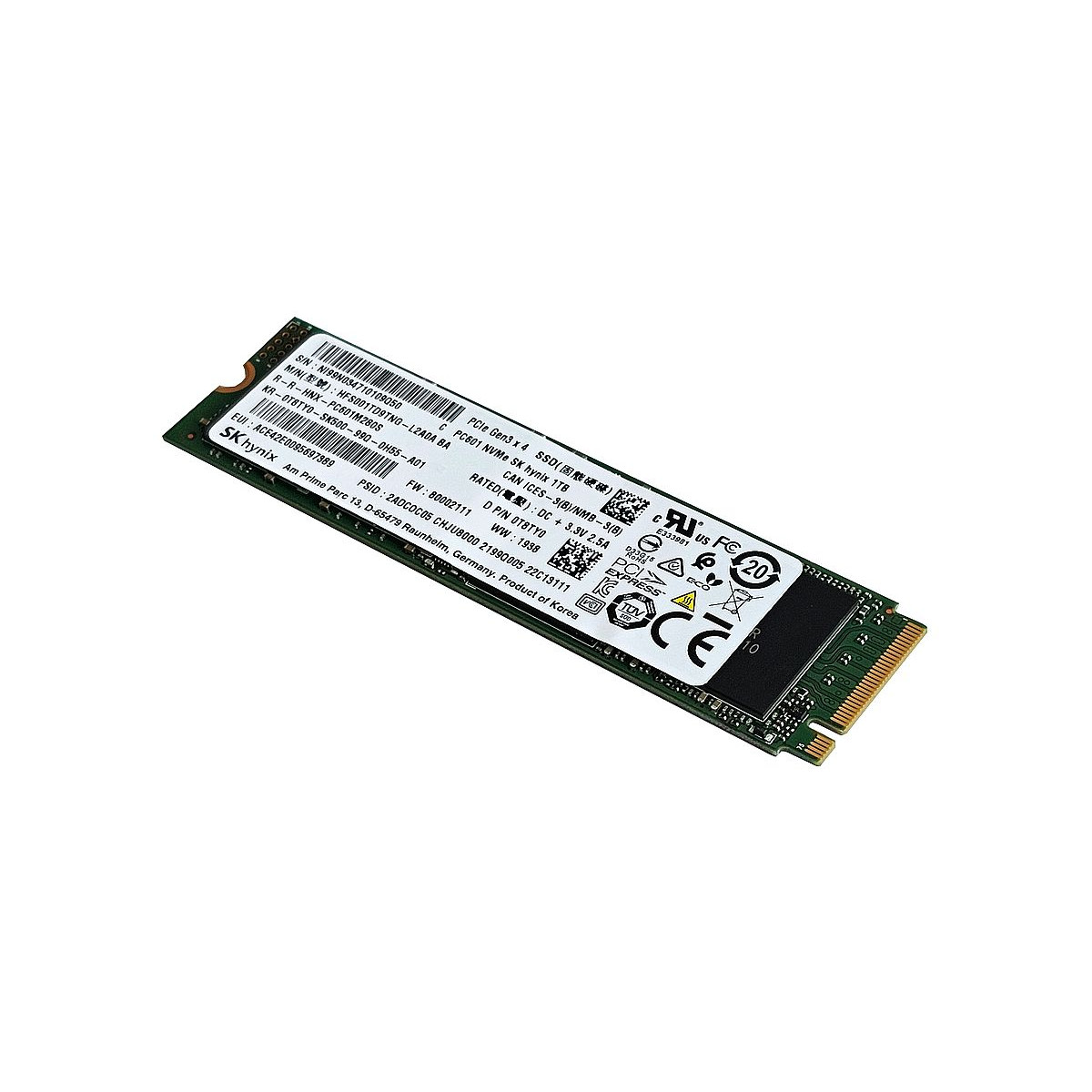 DYSK DELL HYNIX 1TB NVMe PCIe 3.0 M.2 2280 SSD TLC 0T8TY0