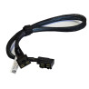 KABEL 2xMINI SAS SFF-8643 NA 2xMINI SAS SFF-8643 KĄTOWY DELL R740XD 0787PR