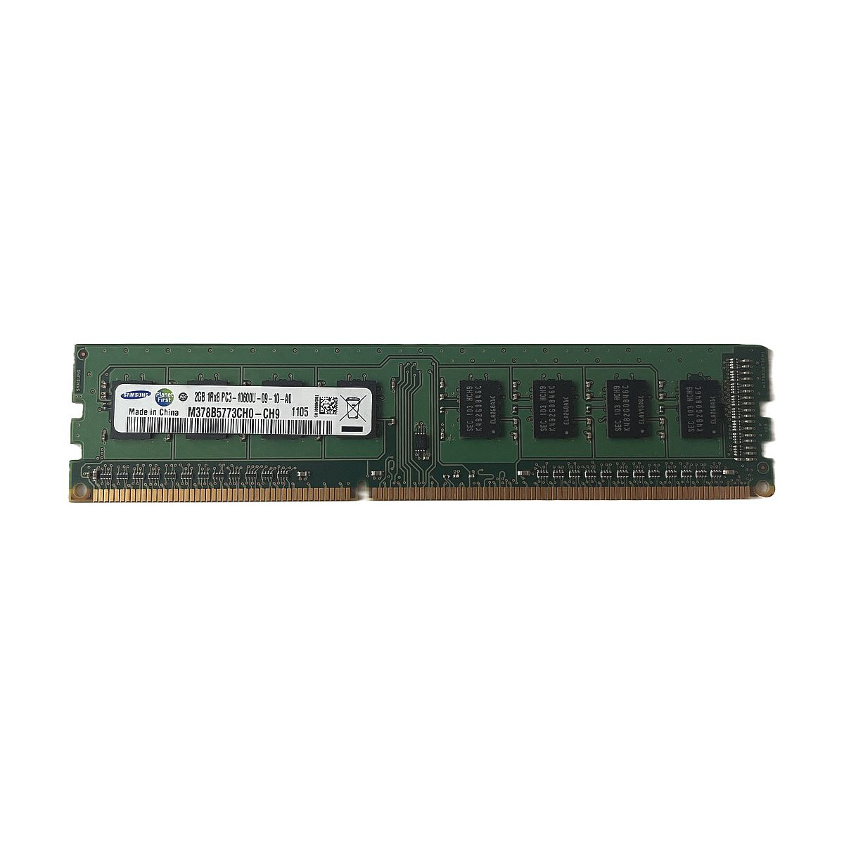 HP SAMSUNG 2GB 1Rx8 PC3-10600U NON ECC UDIMM M378B5773CH0-CH9 497157-D88