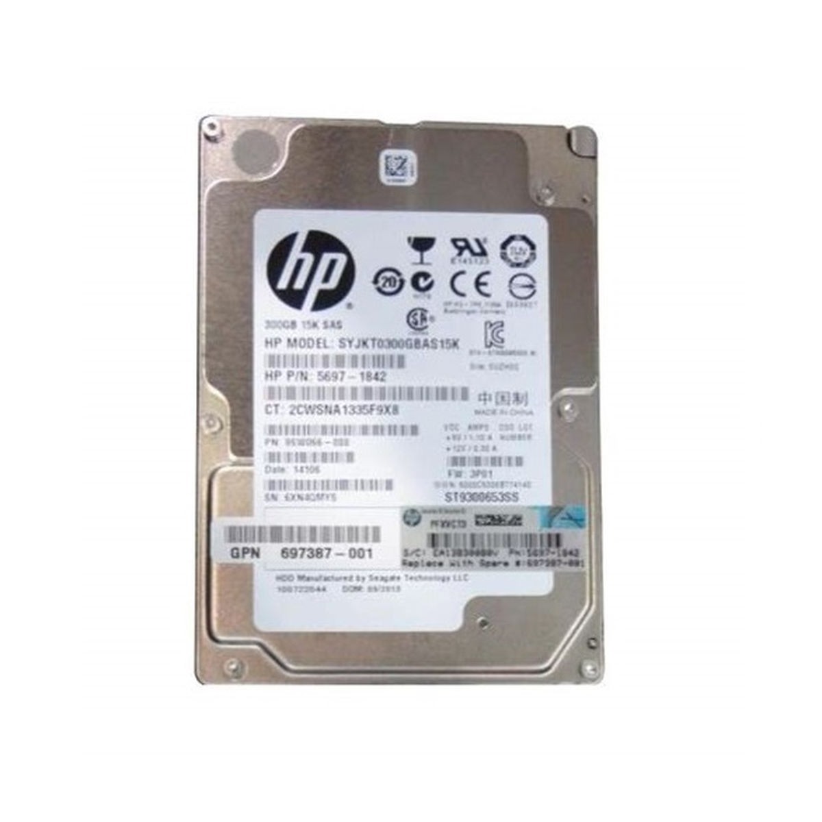 HP 3PAR 300GB SAS 15K 6G 2,5 5697-1842