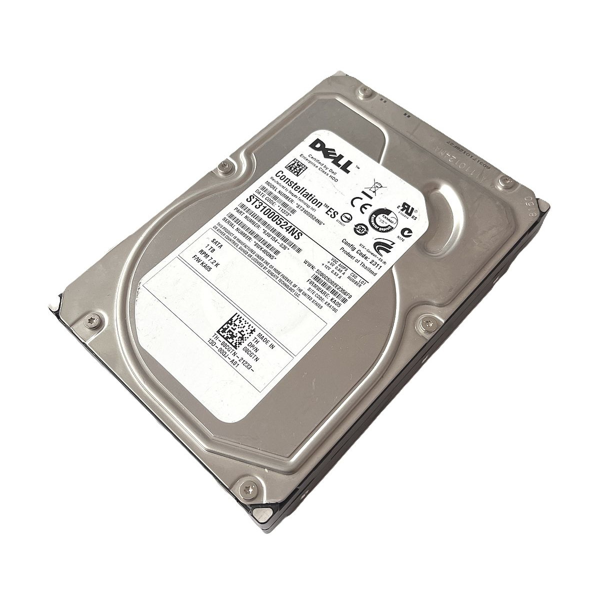 DYSK DELL CONSTELLATION ES 1TB SATA 3G 7.2K 3,5' ST31000524NS 08CGTN
