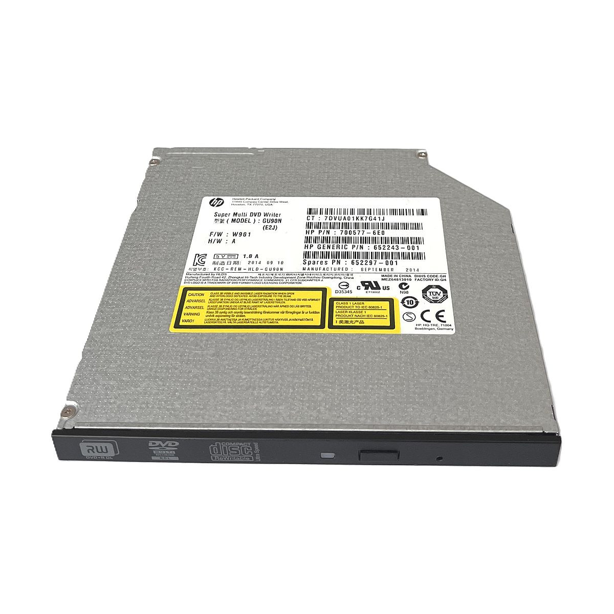 NAGRYWARKA NAPĘD SUPERMULTI DVD-RW SLIM SATA HP GU90N 652243-001 700577-6E0