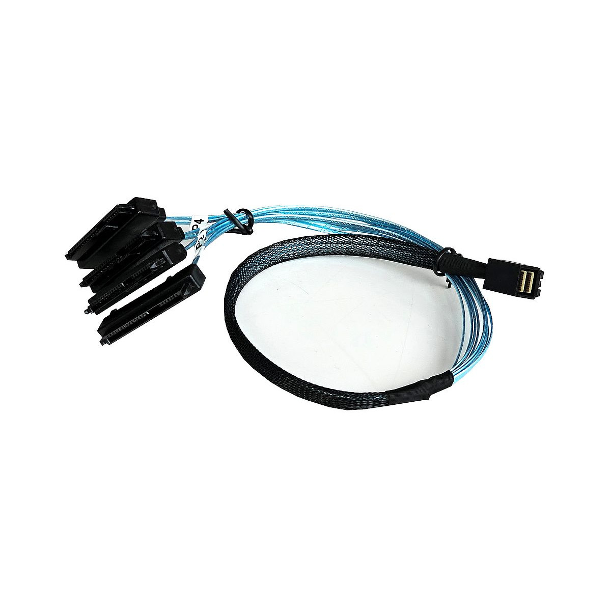 UNIWERSALNY KABEL 1xMINISAS SFF-8643 NA 4xSAS SATA 12G 52CM