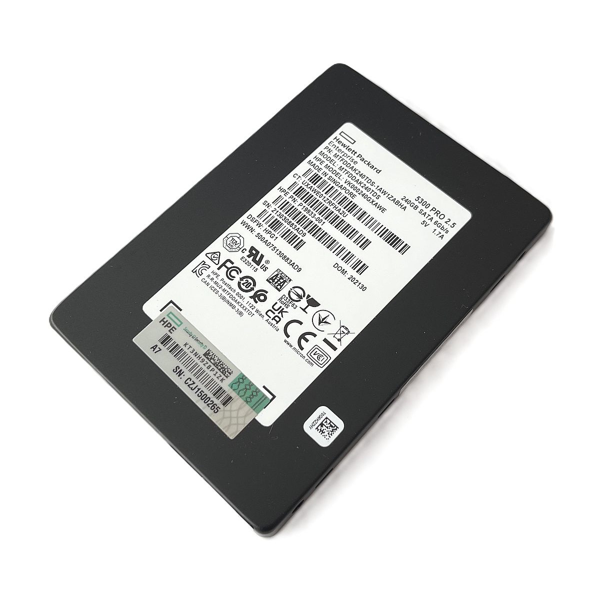 DYSK HP 5300 PR0 240GB SSD SATA 6G 2,5 G8 G9 MTFDDAK240TDS P19933-001