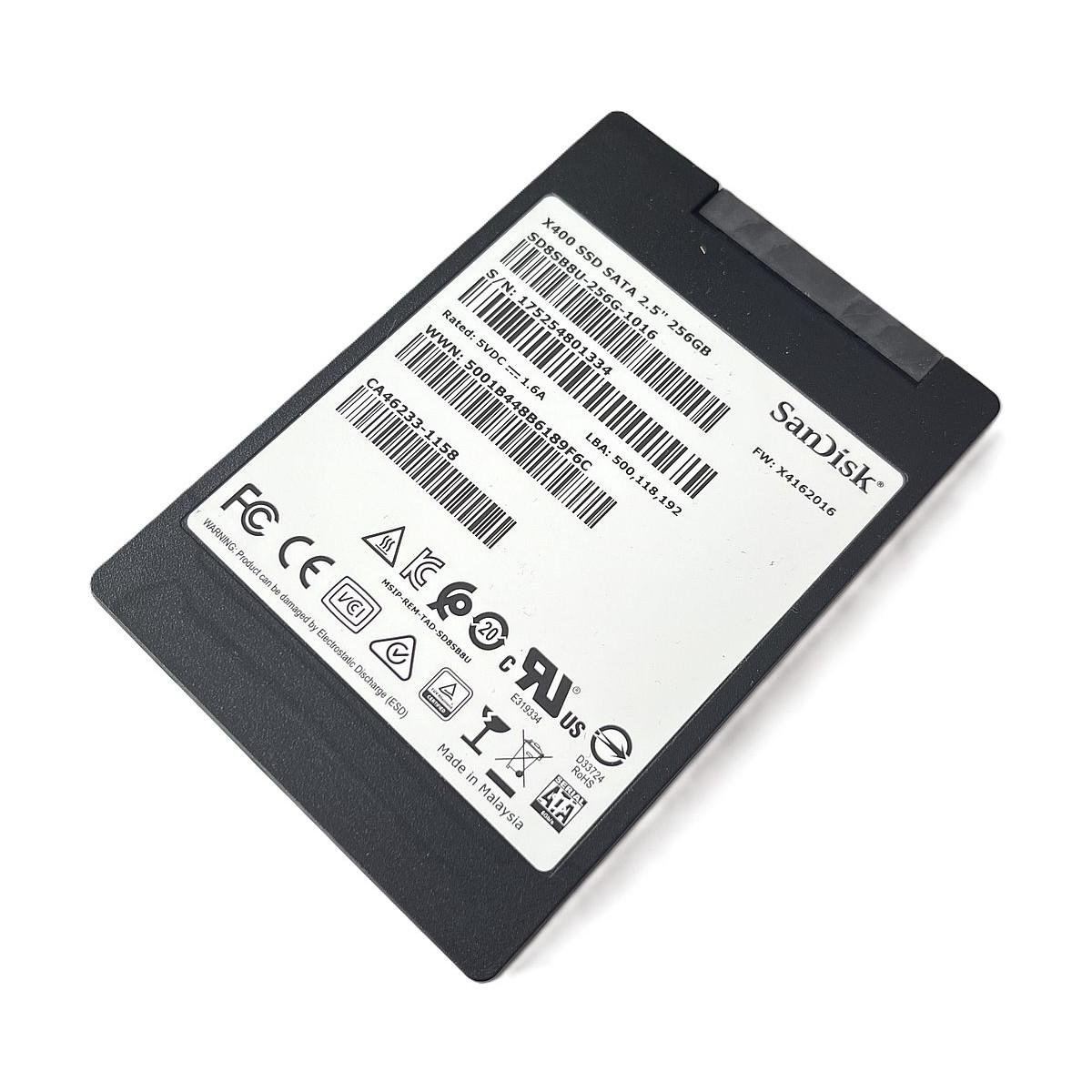 DYSK SANDISK X400 256GB SSD SATA III 6G 2,5 7MM SD8SB8U-256G-1016