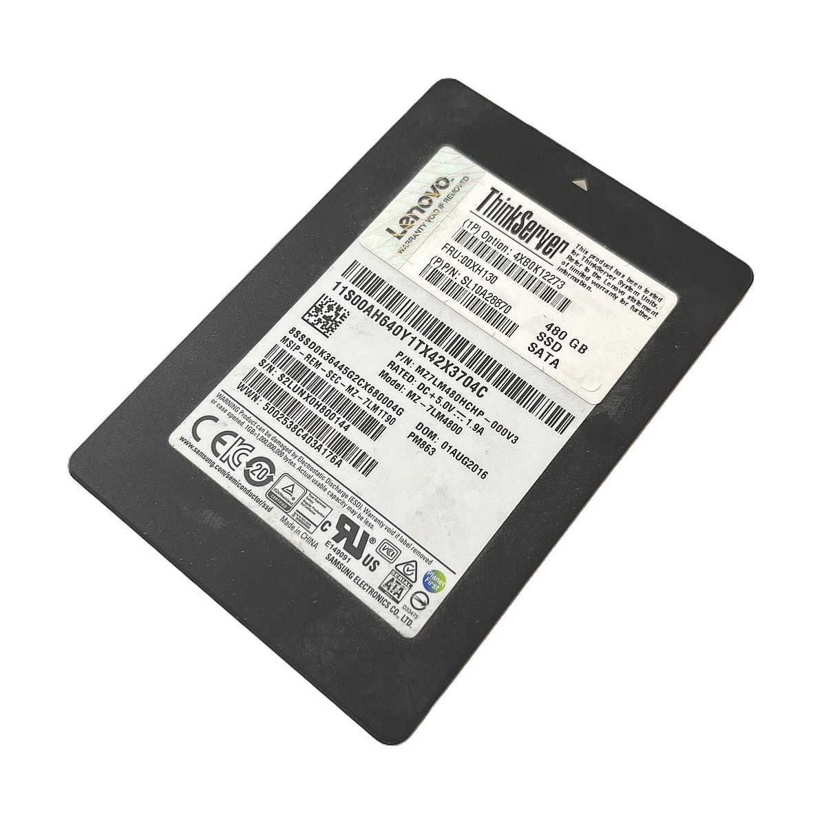 DYSK LENOVO SAMSUNG 480GB SATA SSD 6G 2,5 MZ-7LM4800 00XH130