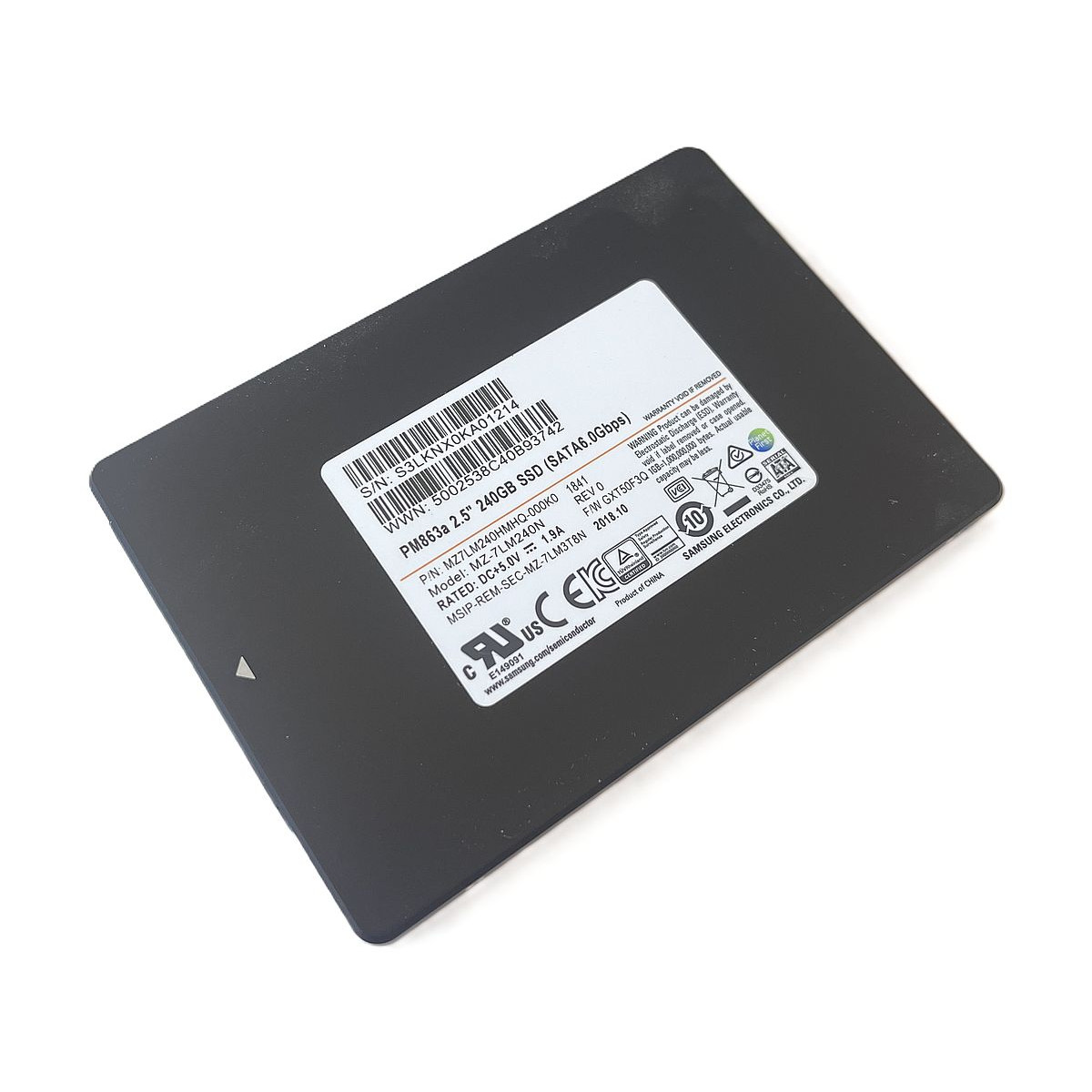 DYSK SAMSUNG PM863a 240GB SSD SATA 6G 2,5 MZ-7LM240N MZ7LM240HMHQ-00005
