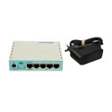 ROUTER MIKROTIK ROUTERBOARD HEX RB750Gr3 5x1GB 1xPoE USB 450Mbps ZASILACZ