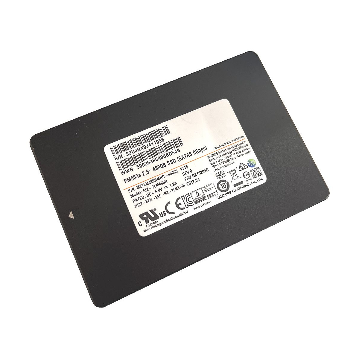 DYSK SAMSUNG PM863a 480GB SSD SATA 6G 2,5 MLC MZ-7LM480N