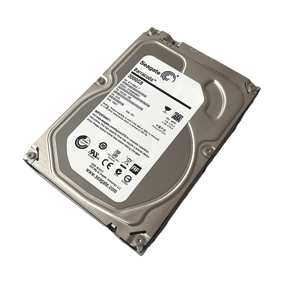 DYSK SEAGATE BARRACUDA 3TB SATA 6G 7.2K 3,5 ST3000DM001 1CH166-300