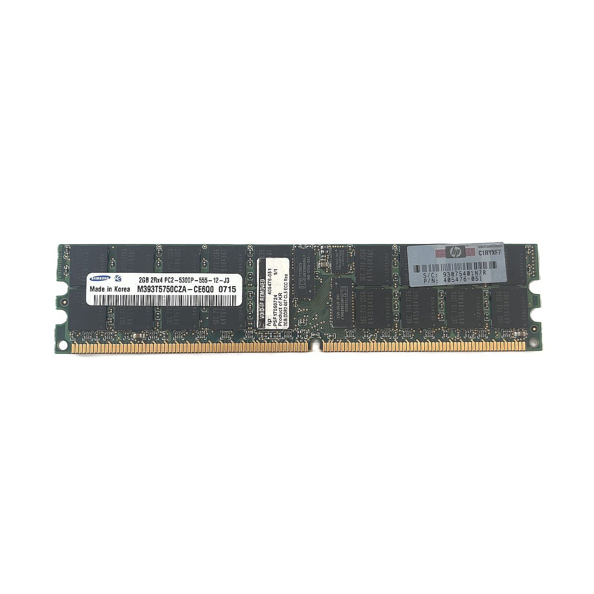 PAMIĘĆ RAM HP SAMSUNG MICRON ELPIDA 2GB 2Rx4 PC2-5300P ECC REG 405476-051