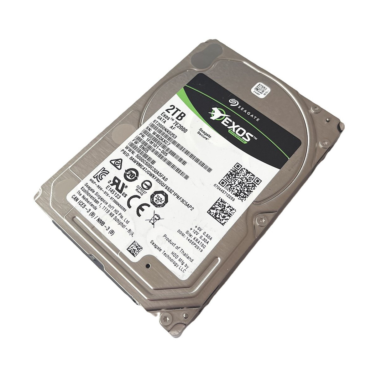 DYSK SEAGATE EXOS 7E2000 2TB SATA 6G 7.2K 2,5 ST2000NX0253 1FM101-005