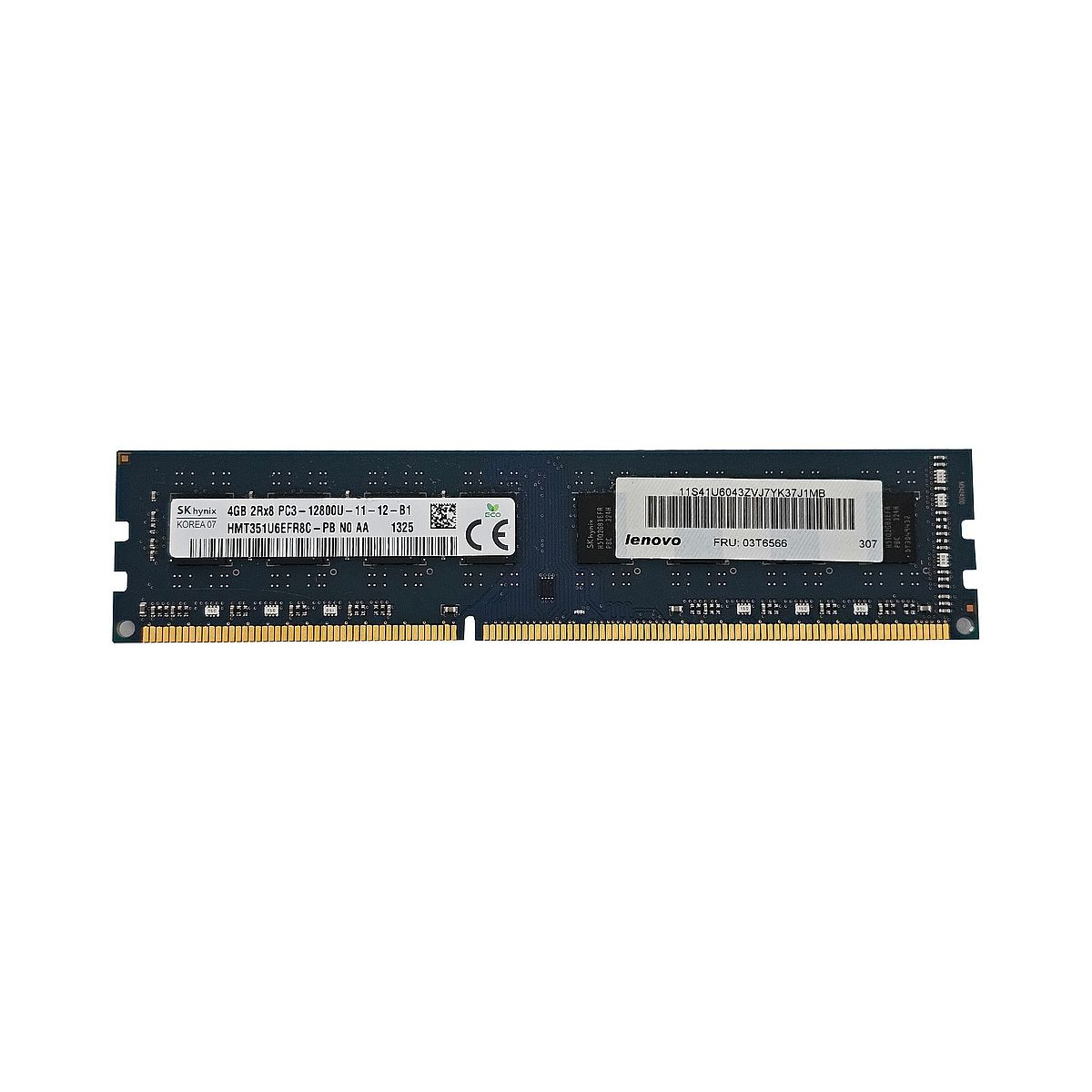 LENOVO HYNIX 4GB DDR3 PC3-12800U NON-ECC UDIMM HMT351U6EFR8C-P