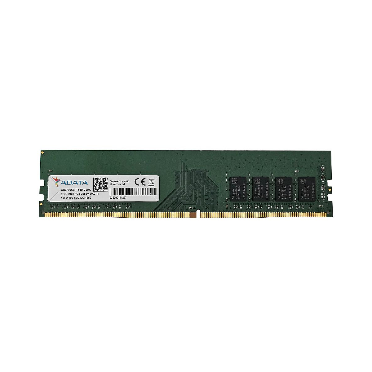 ADATA 8GB 1Rx8 PC4-2666V NON-ECC UDIMM AO2P26KC8T1-BXGSHC