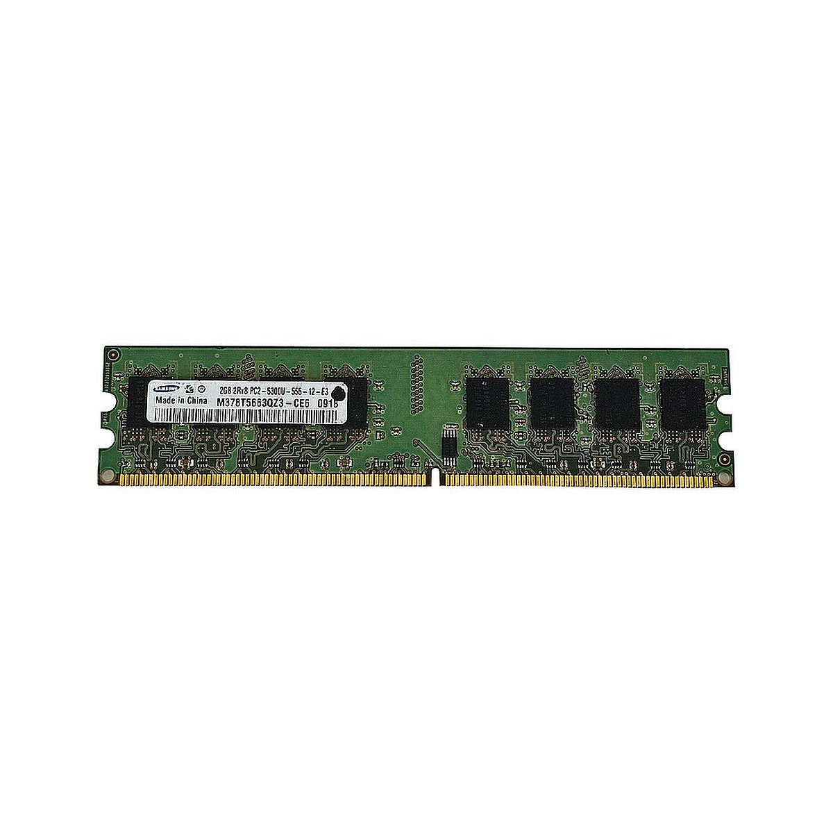 SAMSUNG 2GB 2Rx8 PC2-5300U NON-ECC UDIMM M378T5663QZ3-CE6