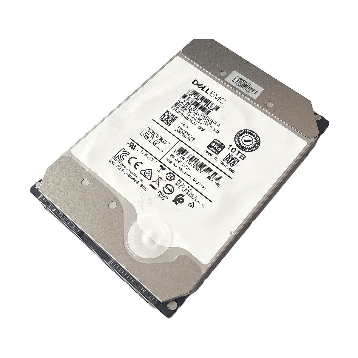DYSK DELL EMC 10TB SATA 6G 7.2K 3,5 4Kn 0F27511 HUH721010ALN600 118000278