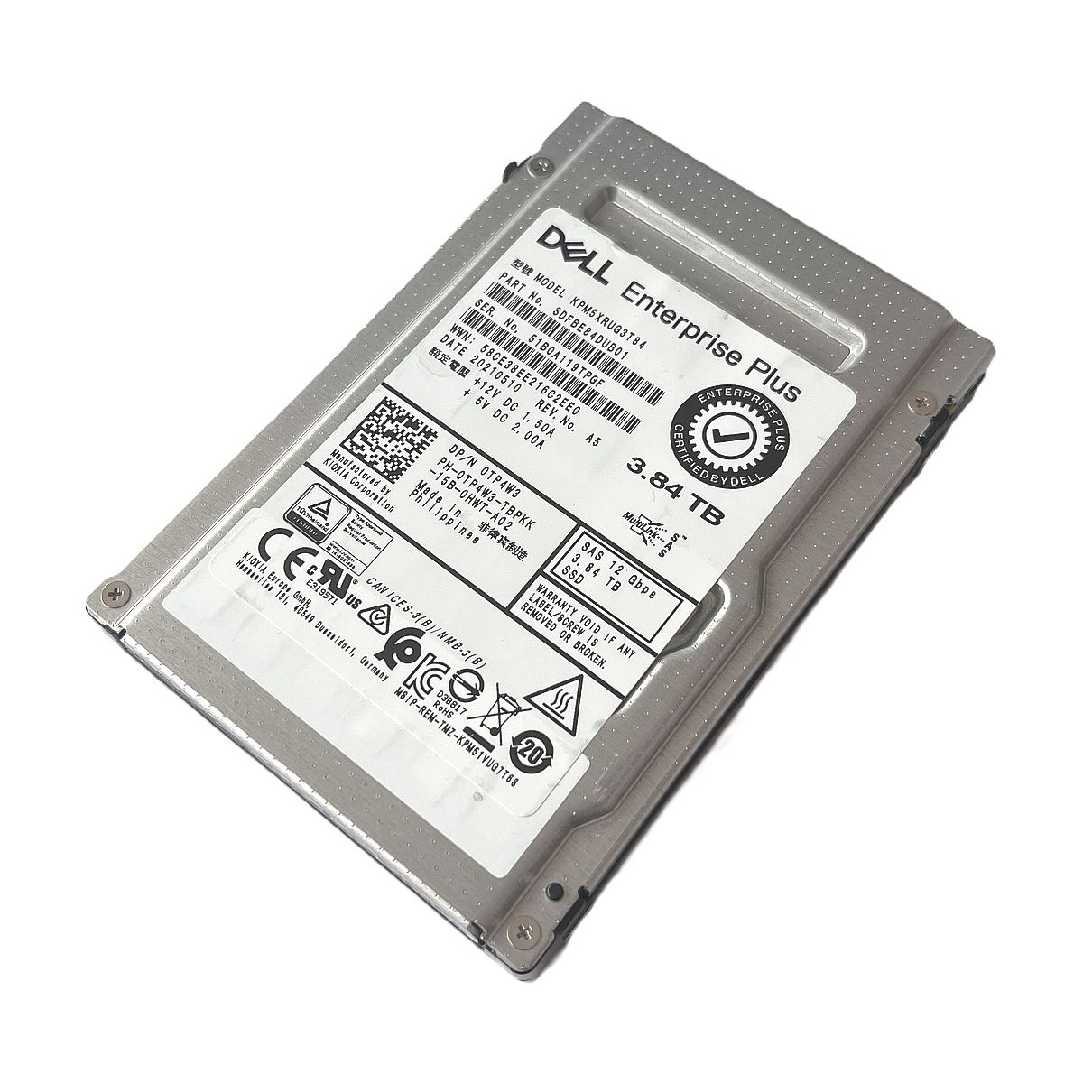 DYSK DELL ENTERPRISE PLUS 3.84TB SAS SSD 12G 2,5 KPM5XRUG3T84 0TP4W3