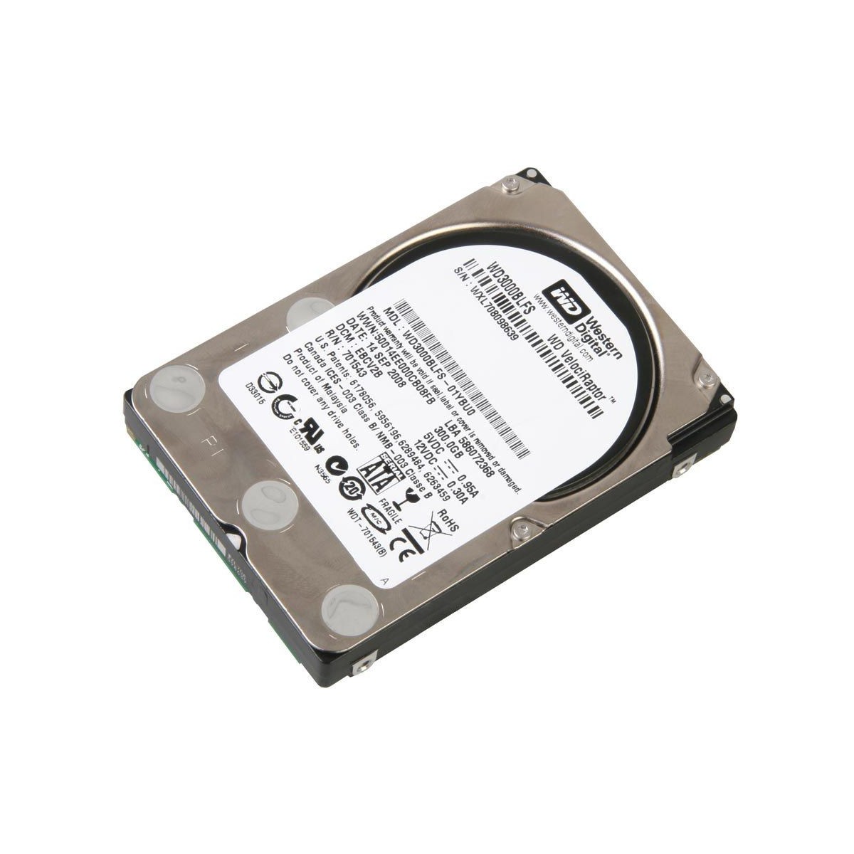 WD VELOCIRAPTOR 300GB SATA WD3000BLFS 10K 2,5