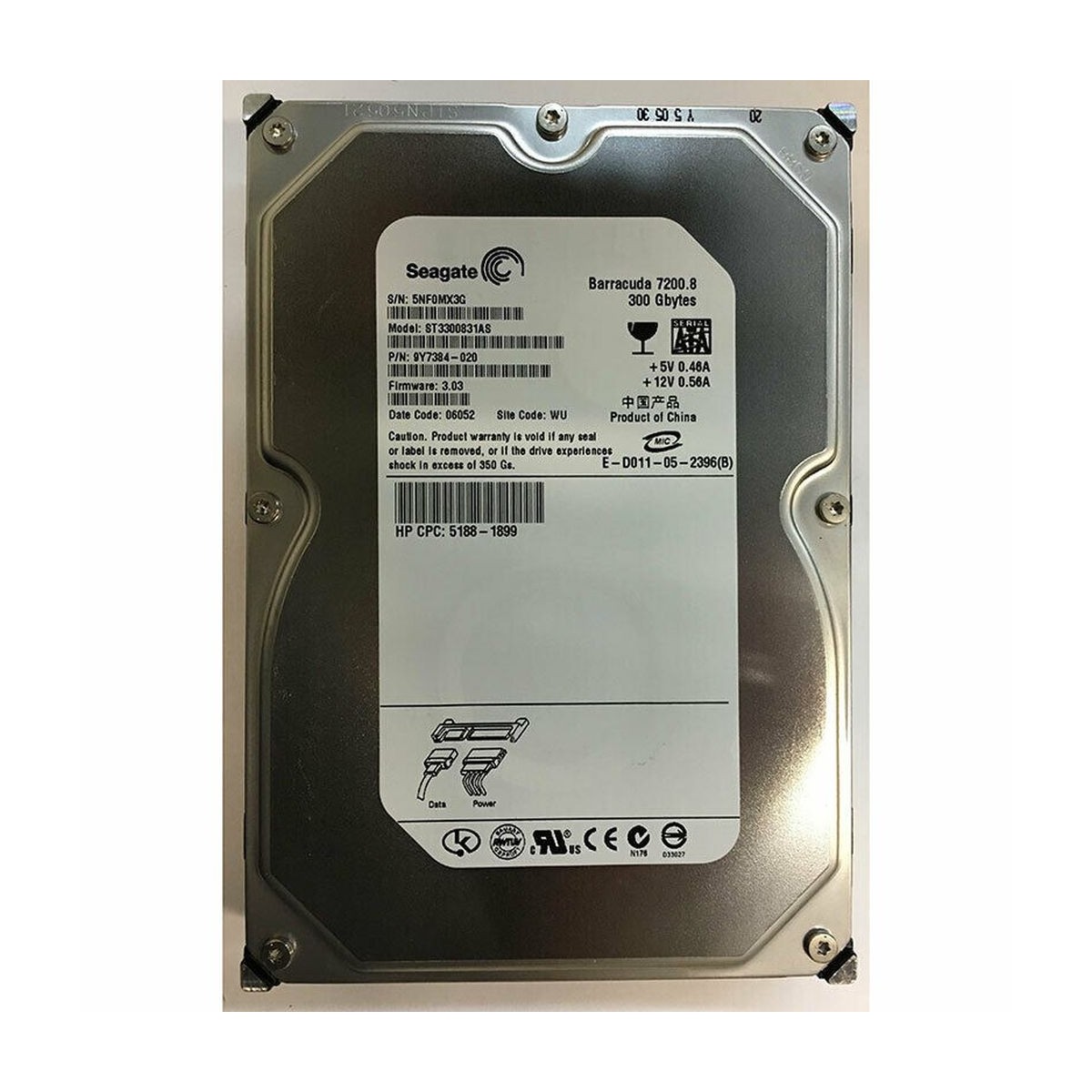 DYSK SEAGATE 300GB SATA 7.2K 3,5" 9Y7384-020