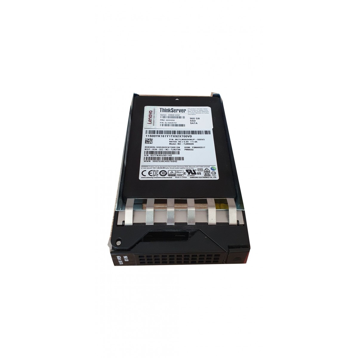 DYSK LENOVO SAMSUNG 960GB SATA SSD 6G 2,5 RAMKA MZ-7LM960N 00XH056