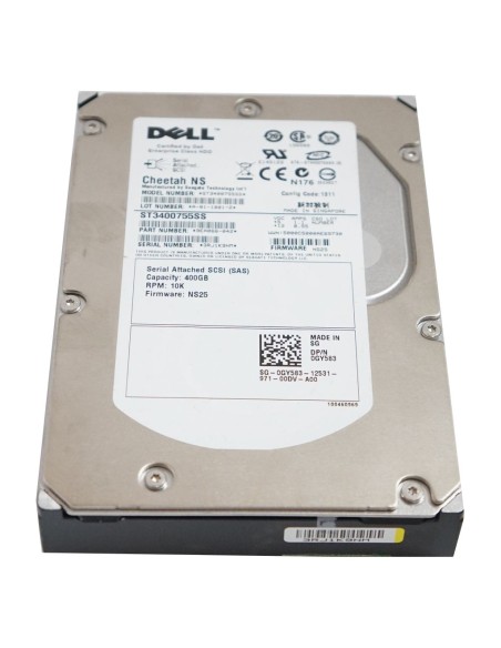 DYSK DELL SEAGATE CHEETAH NS 400GB SAS 3G 10K 3,5 9EA066-042 0GY583