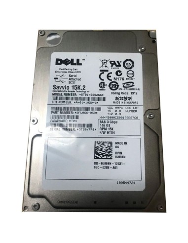 DYSK DELL SAVVIO 15K.2 146GB SAS 3G 2,5 0J084N