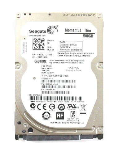 DYSK DELL 500GB SATA 2,5 5.4K 0NJG52 ST500LT012