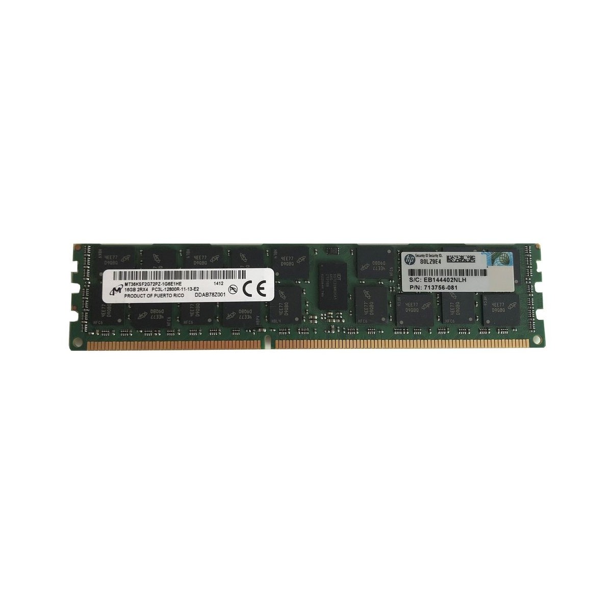 PAMIEC HP 16GB 2Rx4 PC3L-12800R ECC REG 713756-081
