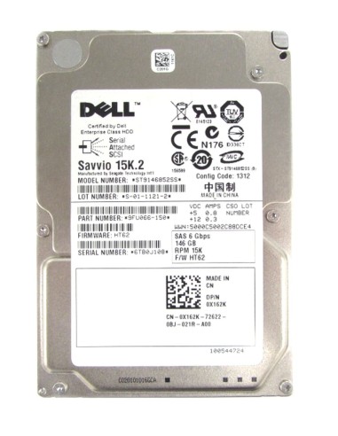 DELL SAVVIO 15K.2 146GB SAS 15K 6G 2,5 0X162K