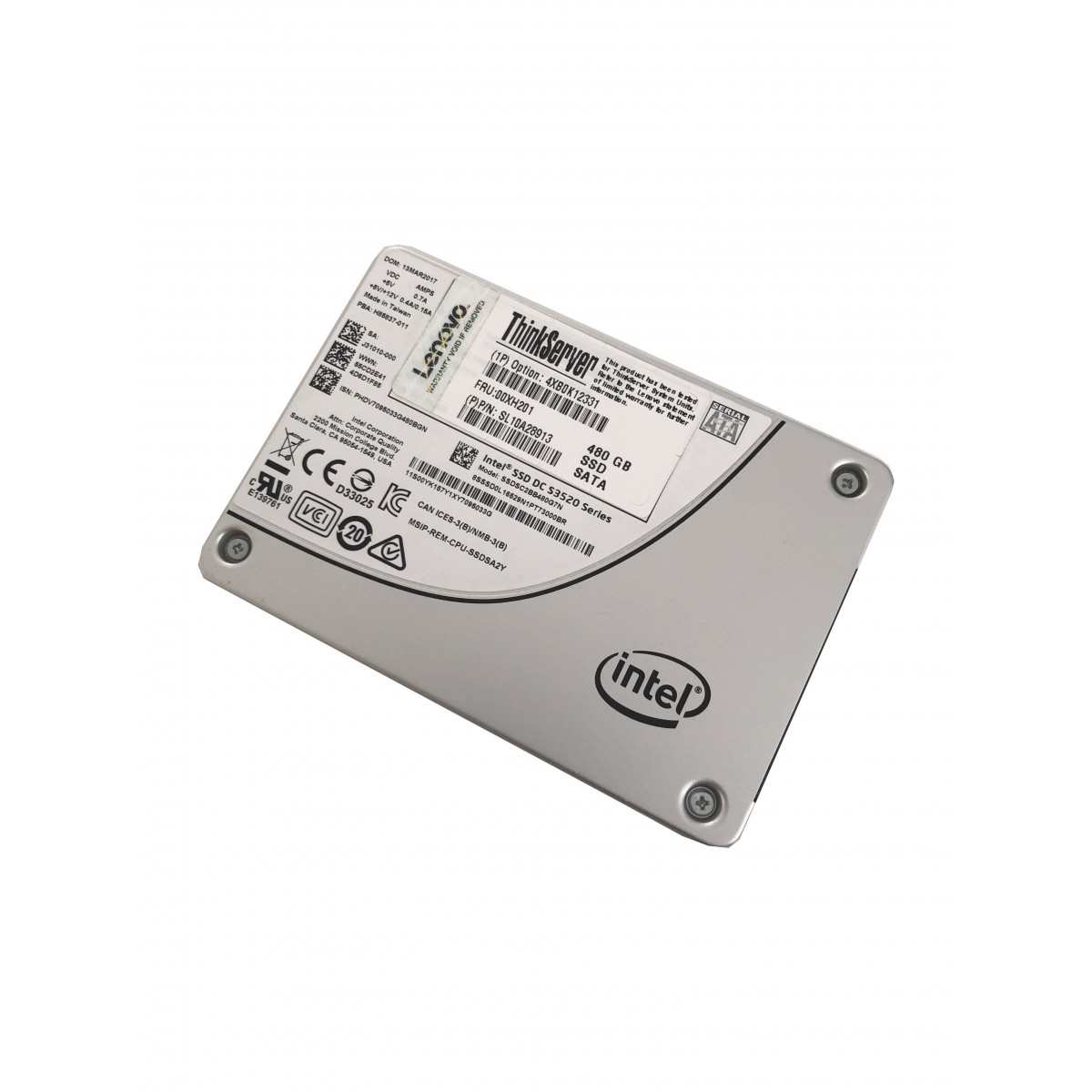 LENOVO INTEL DC S3520 480GB SSD SATA III 6G 2,5 MLC SSDSC2BB480G7N 00XH201