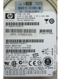 DYSK HP 72GB SAS 10K 3G 2,5 460850-001