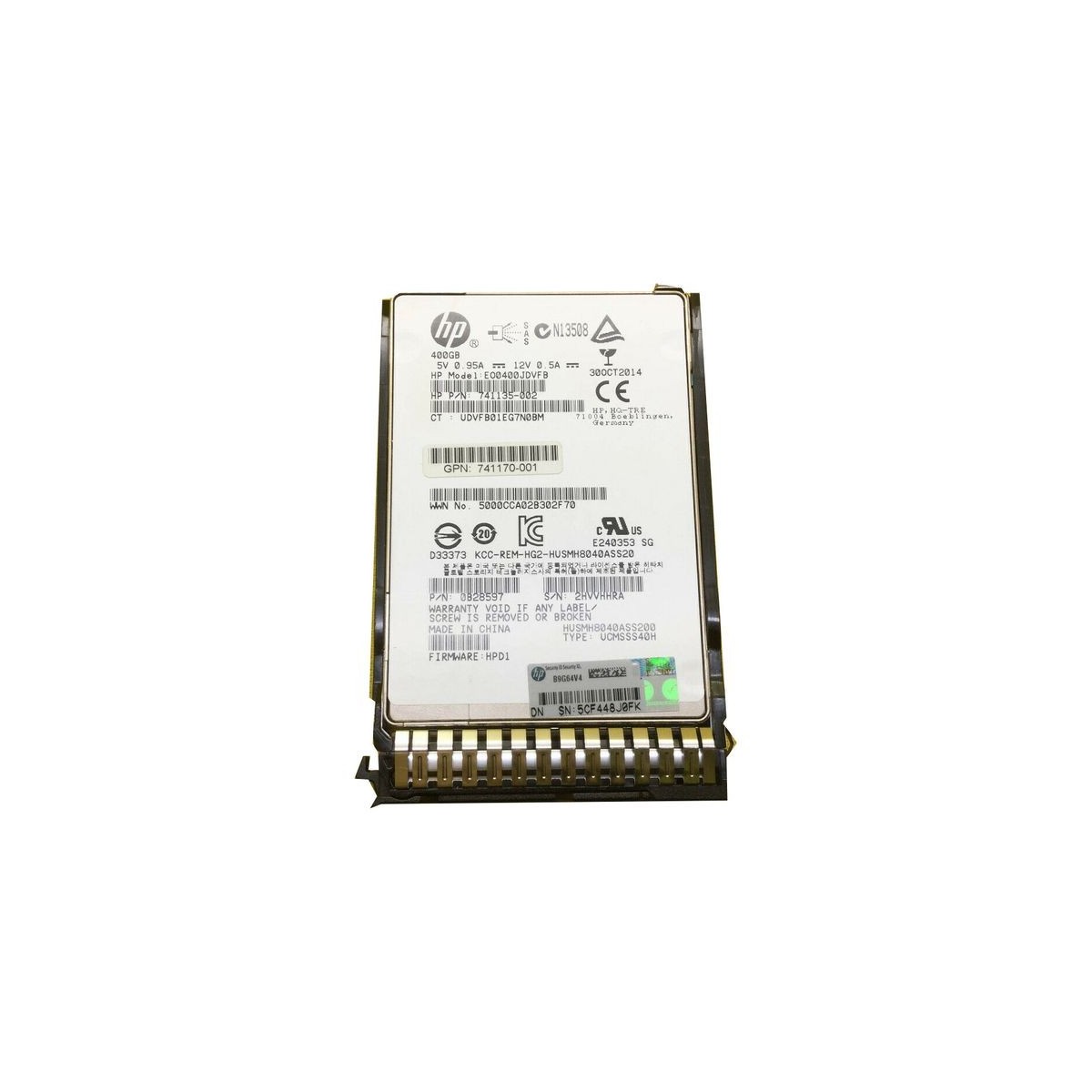 DYSK HP G8 G9 400GB SAS SSD 12G 2,5 741135-002