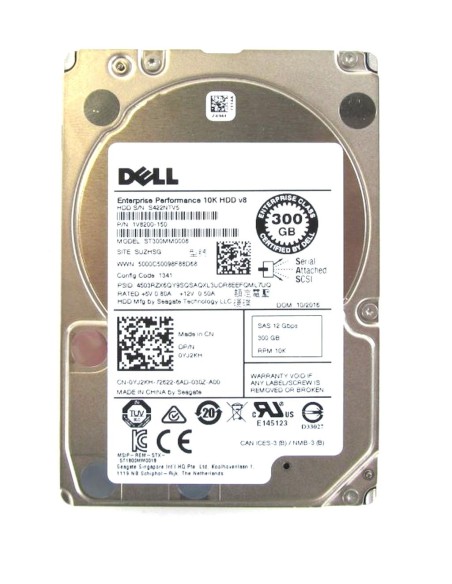 DYSK DELL SEAGATE 300GB SAS 12G 10K 2,5 ST300MM0008 1V8200-150 0YJ2KH
