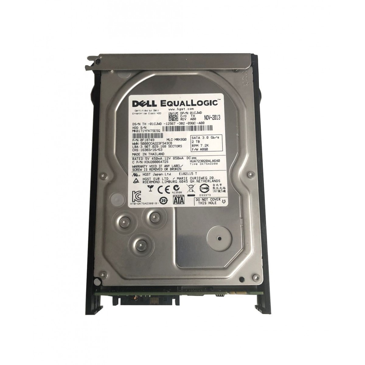 DELL EQL 2TB SATA 3G 7.2K 3,5" RAMKA 0F18749 01CJWD