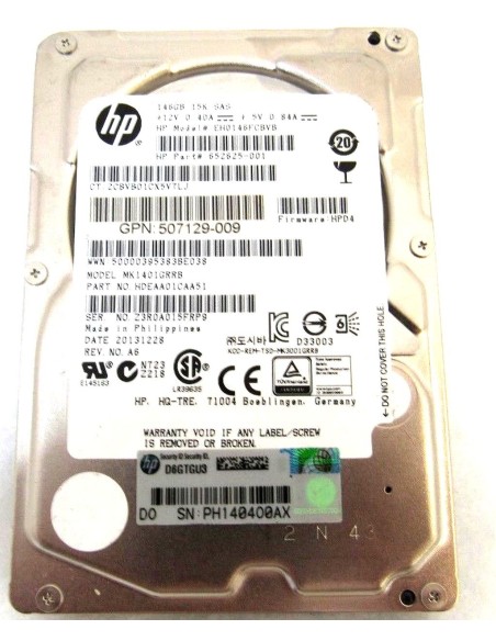 DYSK HP 146GB SAS 15K 6G 2,5 G8 G9 652625-001