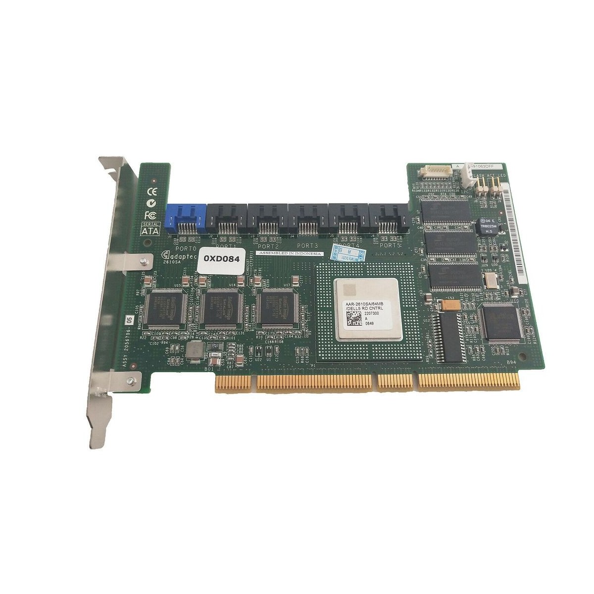 RAID DELL ADAPTEC AAR-2610SA 6xSATA PCI-X 0XD084