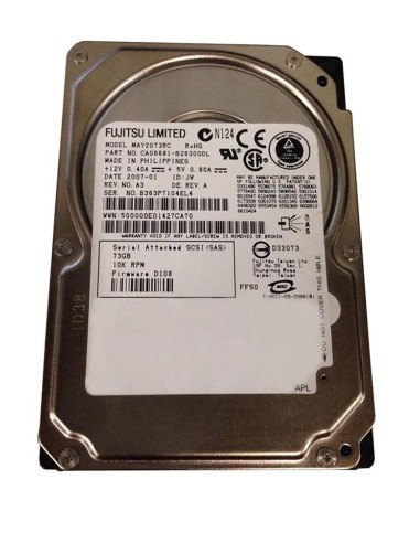 DYSK FUJITSU 73GB SAS 10K 3G 2,5 MAY2073RC