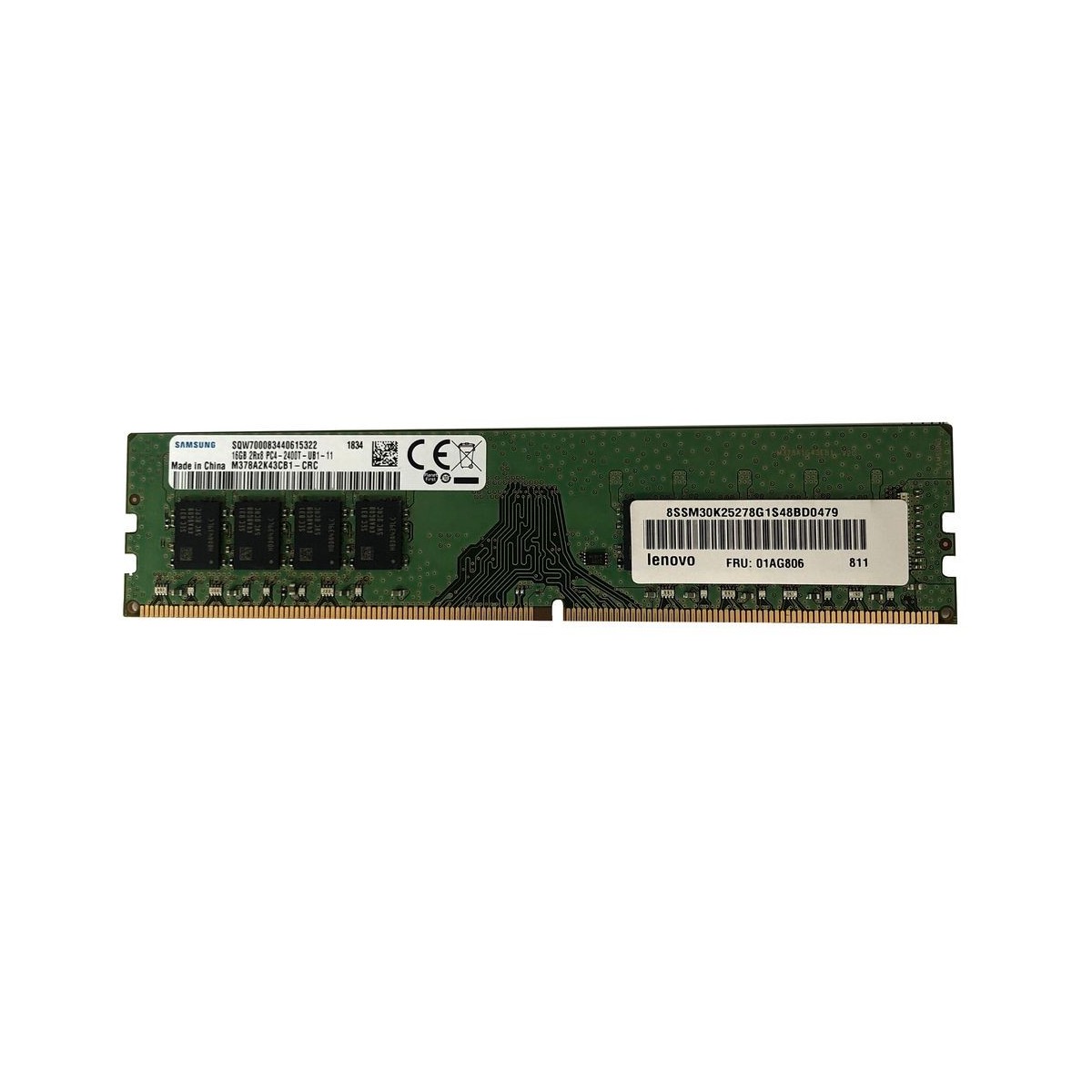 LENOVO SAMSUNG 16GB PC4-2400T ECC UDIMM 01AG806