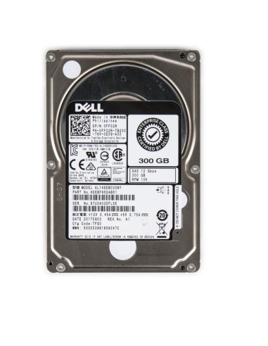 DYSK DELL TOSHIBA 300GB SAS 10K 12G 2,5 0FF02R