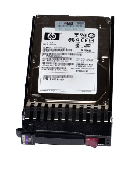 DYSK HP 72GB SAS 15K 3G 2,5 RAMKA 504064-002