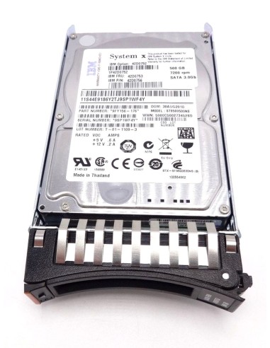 DYSK IBM 500GB SATA 3G 7.2K 2,5 RAMKA 42D0753