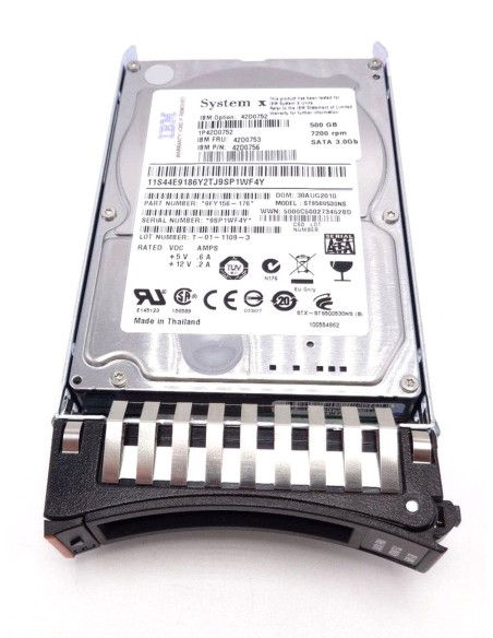 DYSK IBM 500GB SATA 3G 7.2K 2,5 RAMKA 42D0753