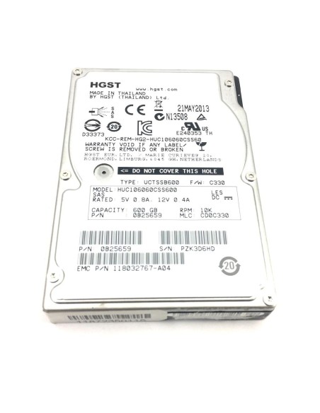 EMC HITACHI 600GB SAS 10K 6G 2.5 118032767-A04